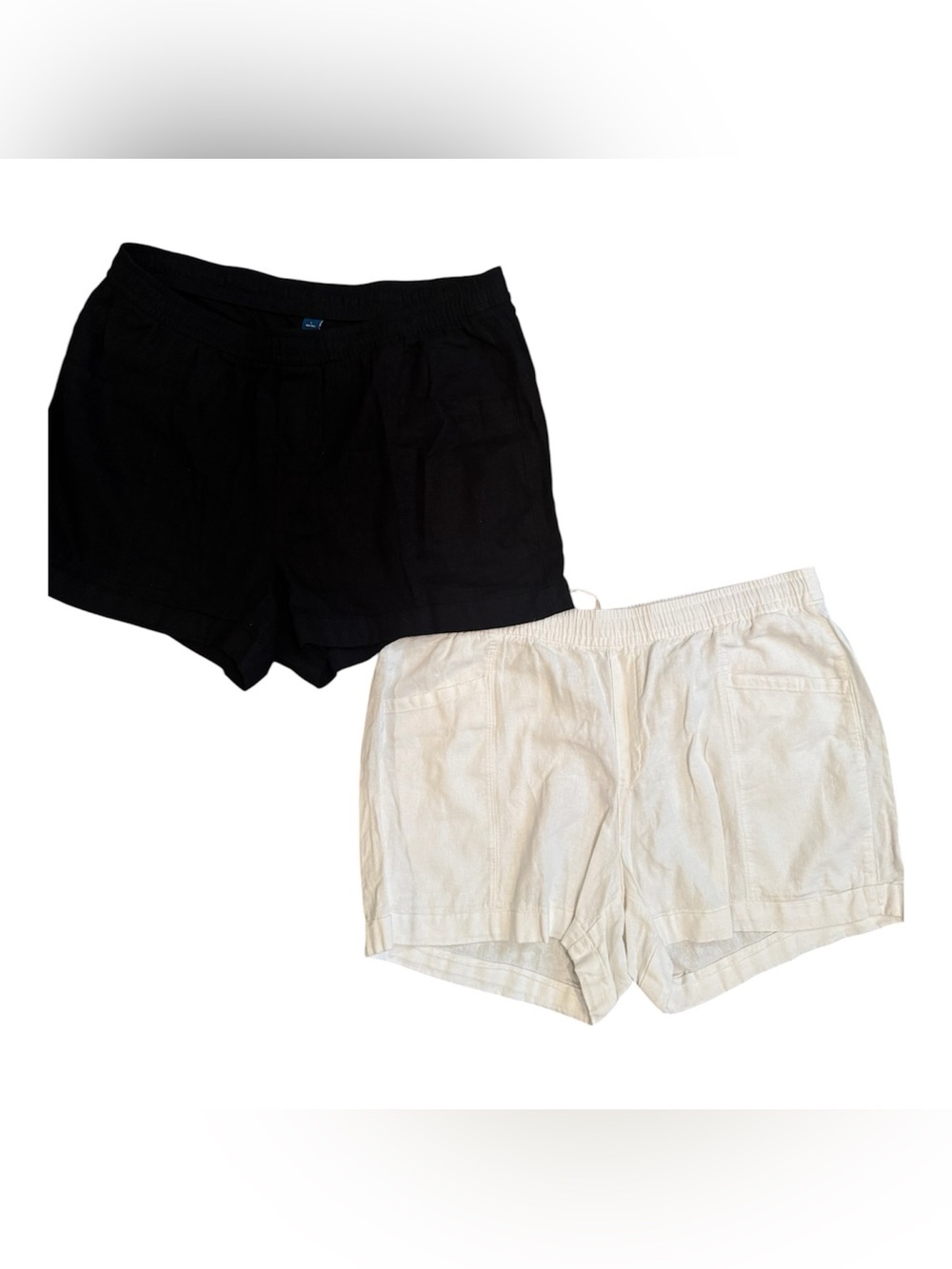 Old Navy Linen‑Blend Shorts Bundle – Size L EUC